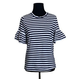 After Market stripes short bell sleeves tee size Small